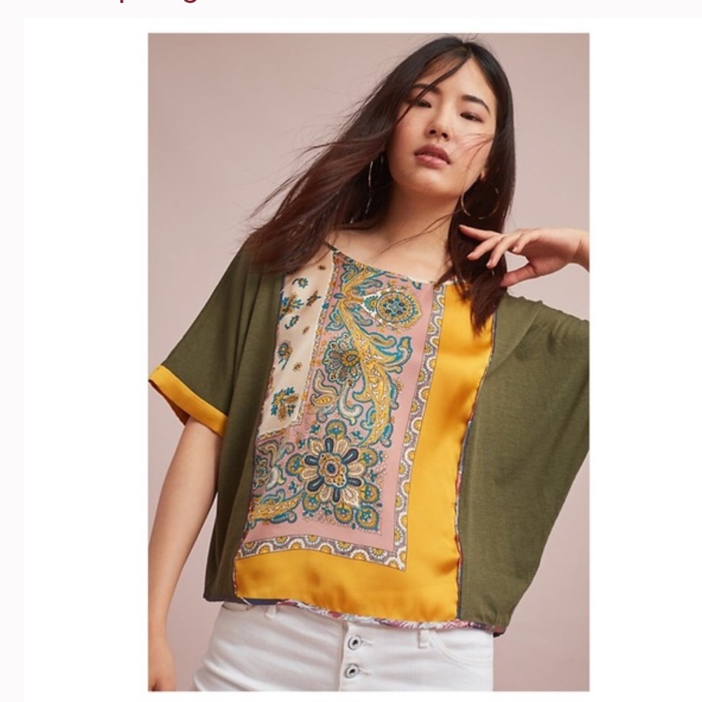 Anthropologie Reeves Boat Neck Top by TINY